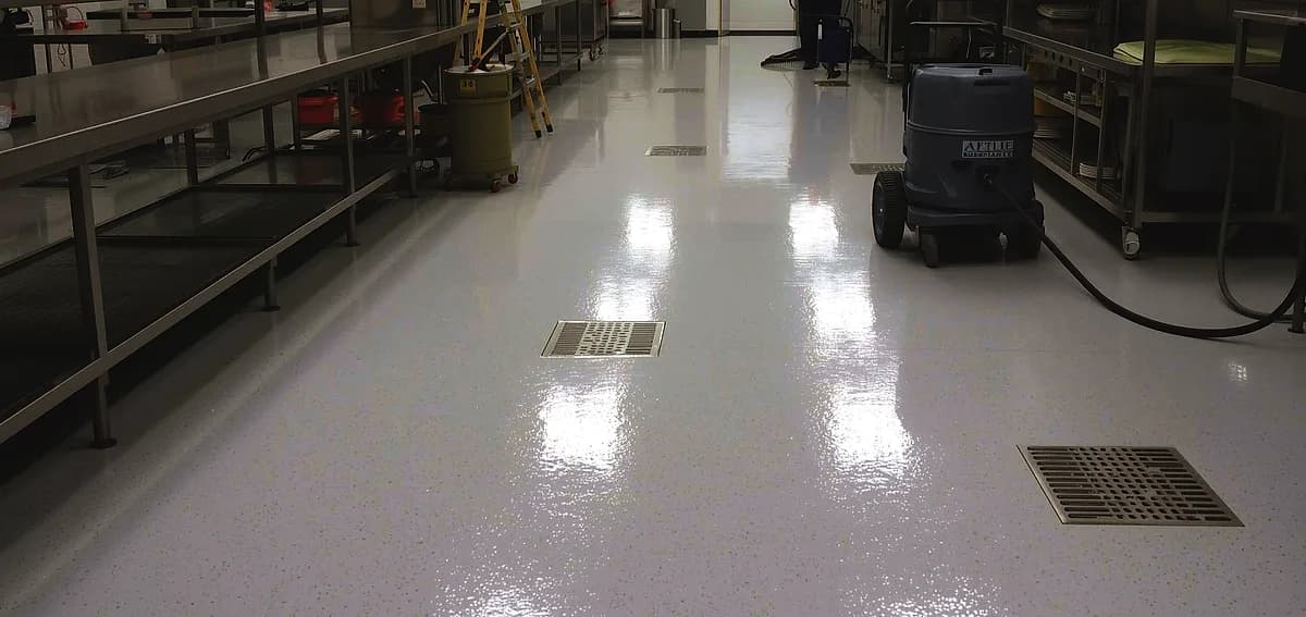 commercial epoxy floor cleaning