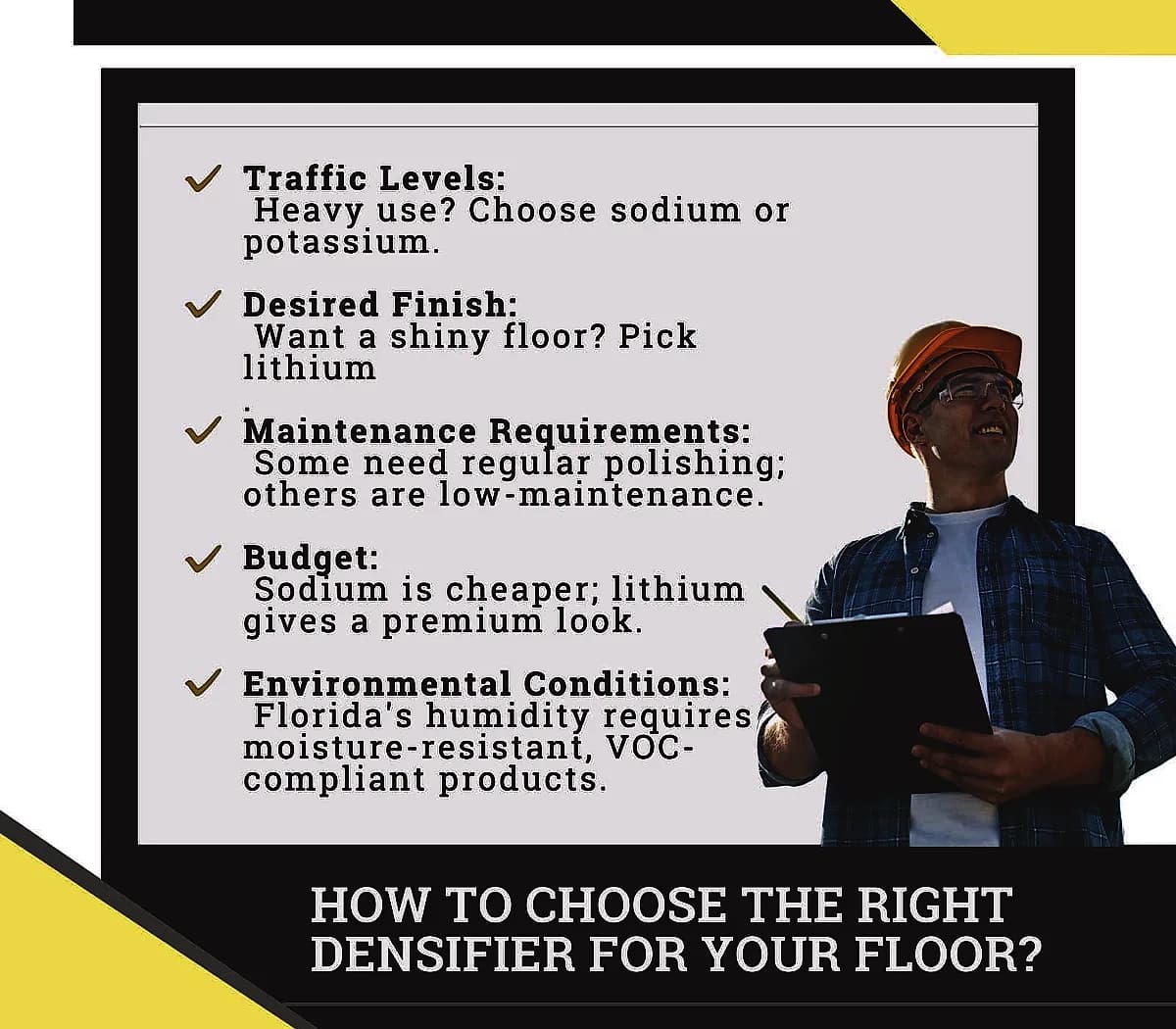Choose the Right Densifier for Your Floor