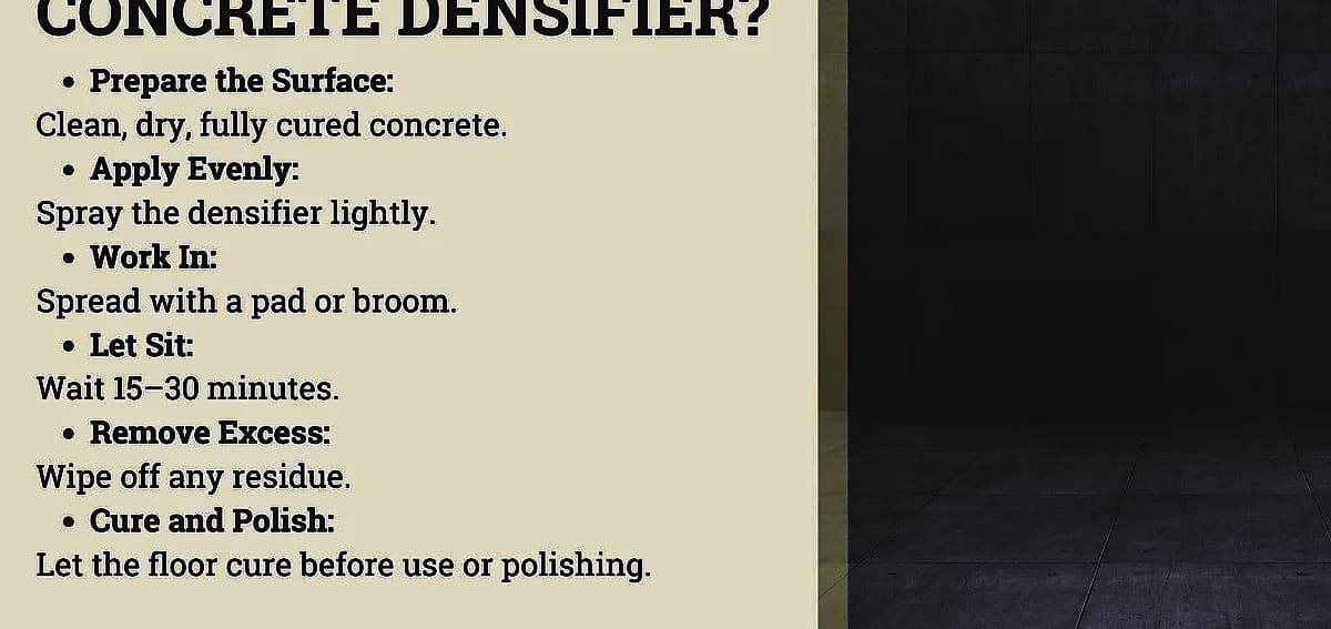 Apply a Concrete Densifier