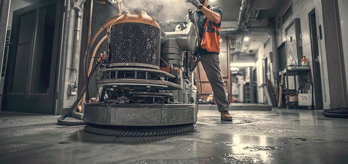concrete densifier polishing