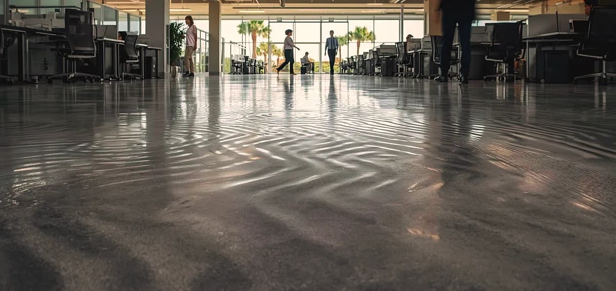 concrete floor deflection bounce