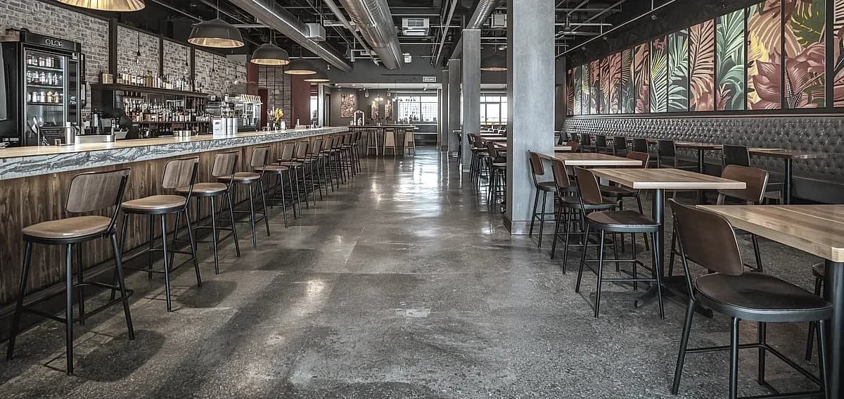 concrete floor finishes for commercial spaces Fort Lauderdale