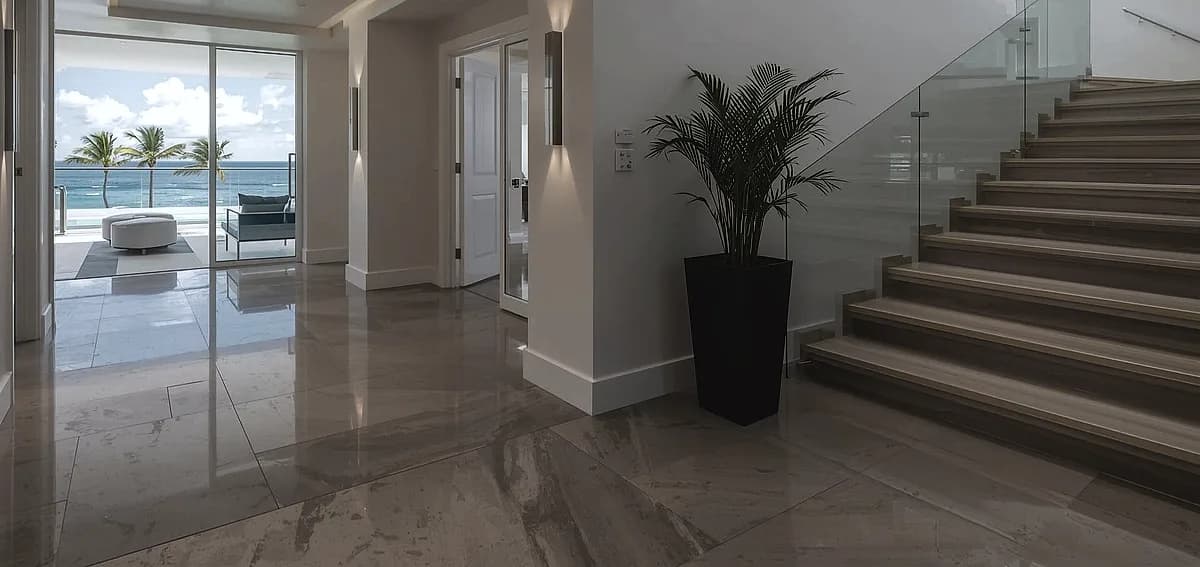 concrete floor finishes for residential spaces Miami