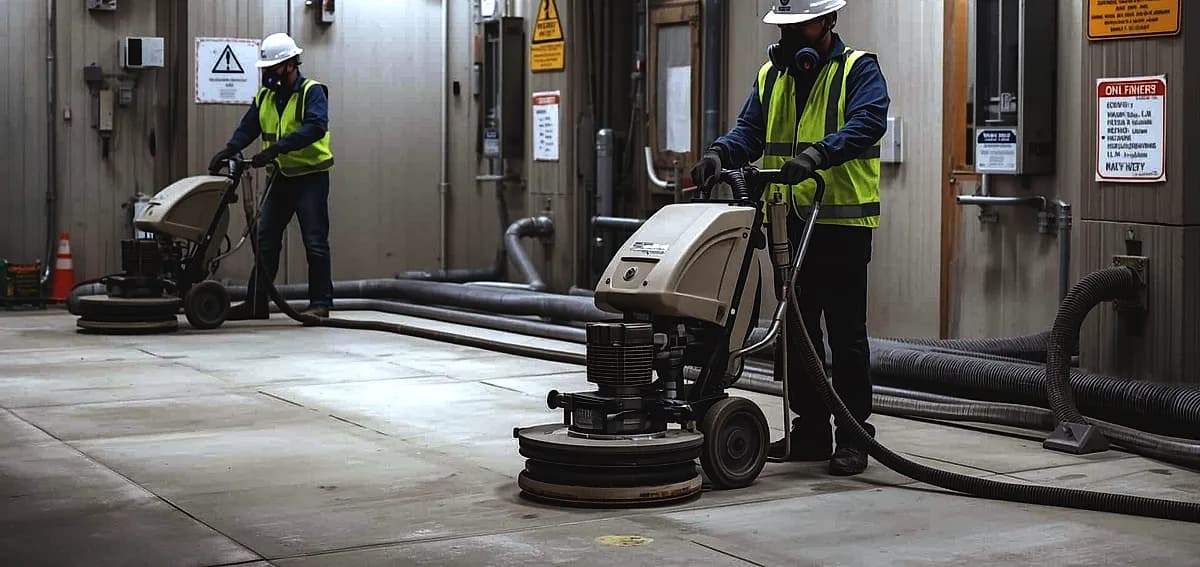 concrete polishing dust control