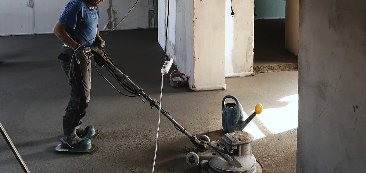 concrete polishing for industrial garage