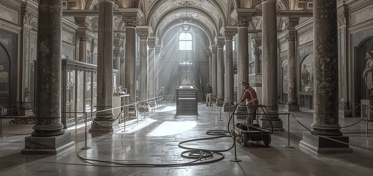 concrete polishing museum