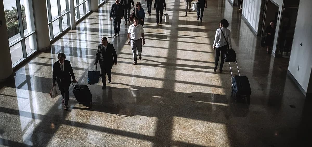 concrete polishing office lobby