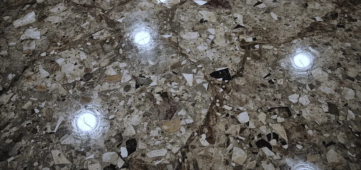concrete polishing office lobby