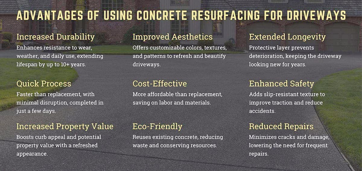 Can concrete resurfacing be used for driveways? — National Concrete Polishing