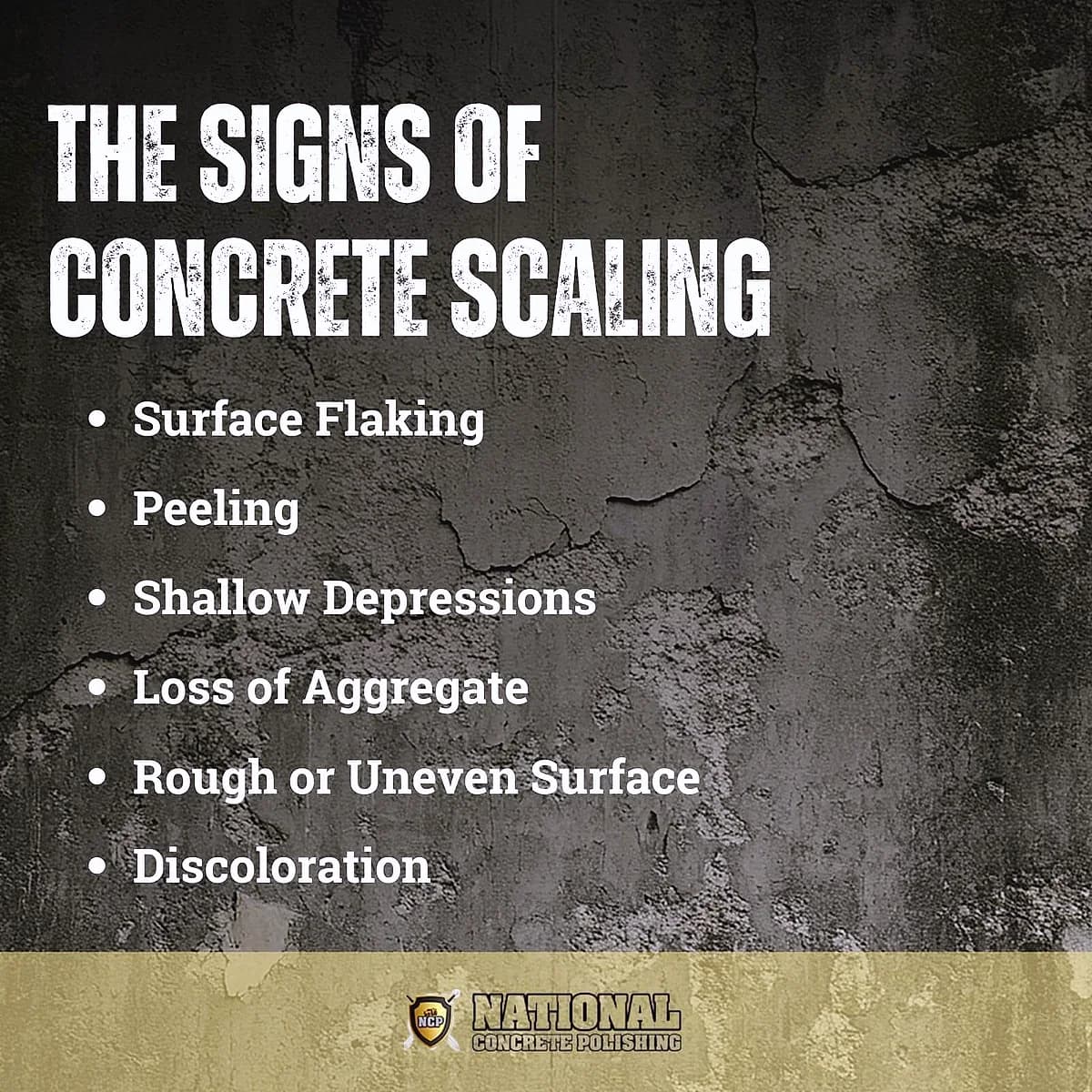 Concrete Scaling: Causes, Sign, Prevention, Repair and Consideration — National Concrete Polishing