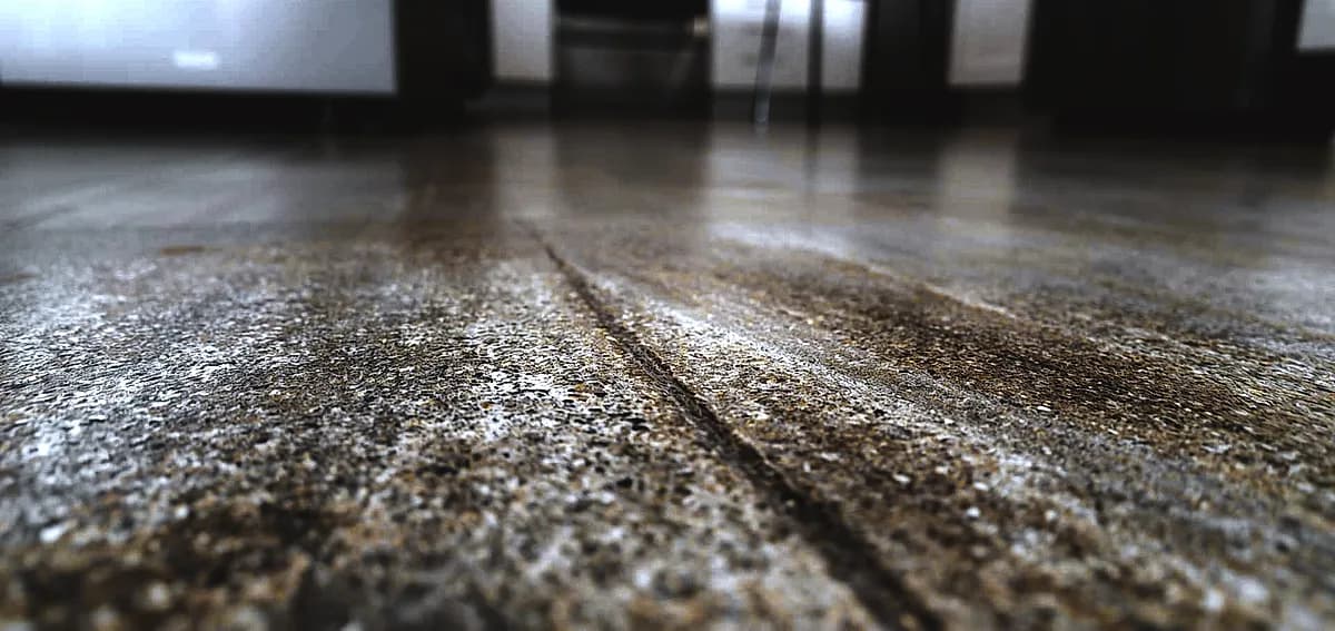 decorative concrete vs tile kitchen