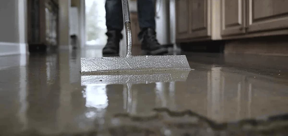 decorative concrete vs tile kitchen