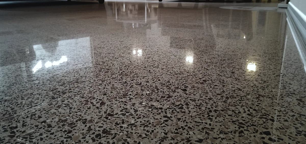 diy polish concrete floor