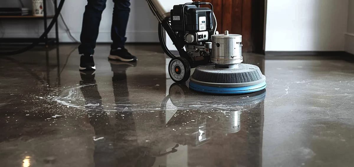 diy polish concrete floor