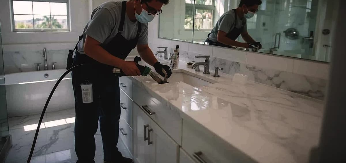 epoxy countertop bathroom