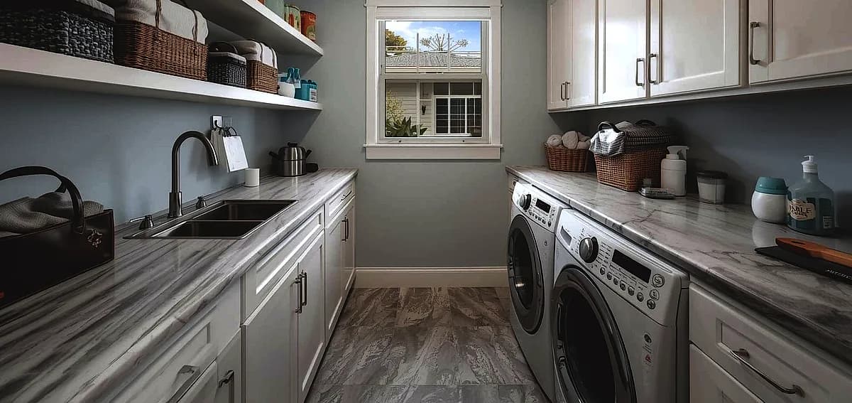 epoxy countertops laundry room