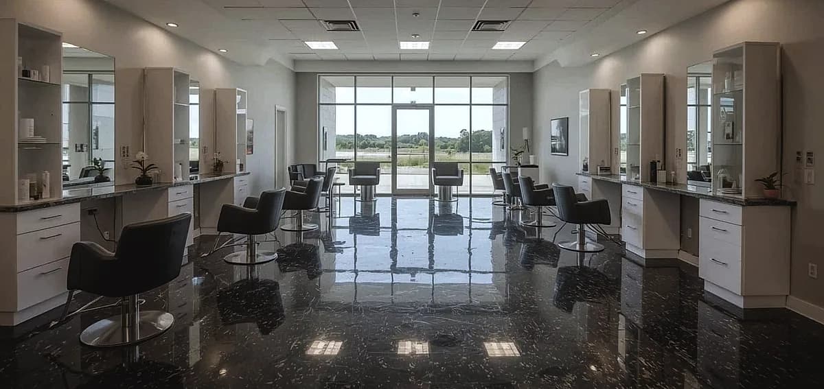 epoxy floor Fort Lauderdale salon