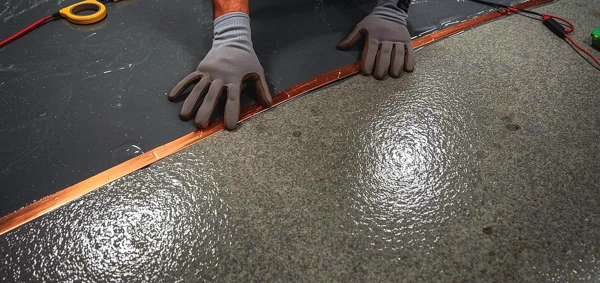 epoxy floor grounding electronics