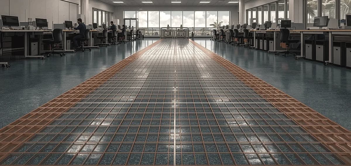 epoxy floor grounding electronics
