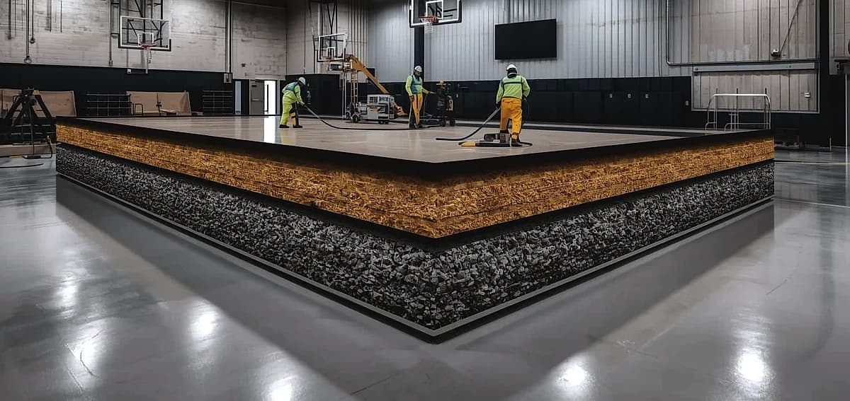 epoxy floor Miami sports facility