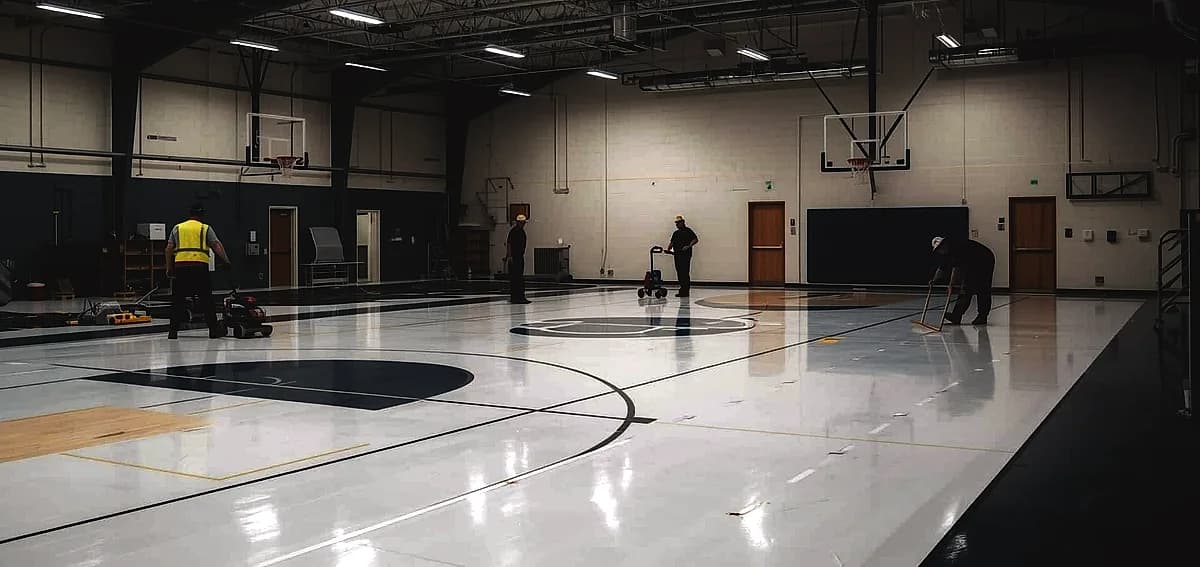 epoxy floor Miami sports facility