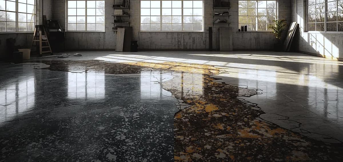 epoxy floor peeling fix