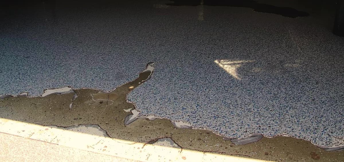 epoxy floor peeling fix
