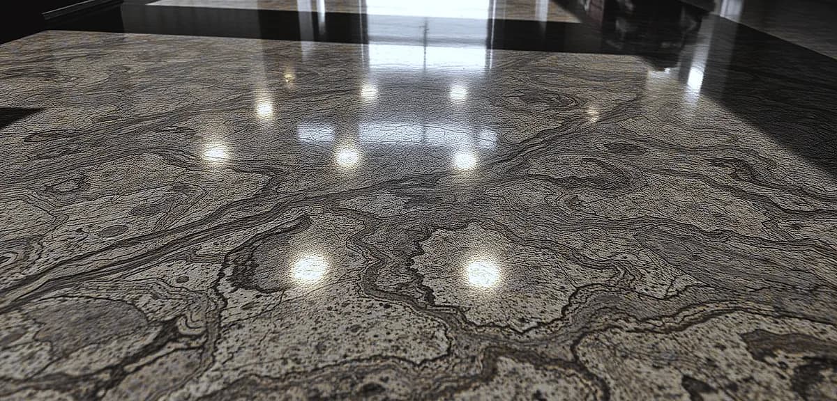 A high-resolution, detailed image of a highly durable epoxy coating system.
