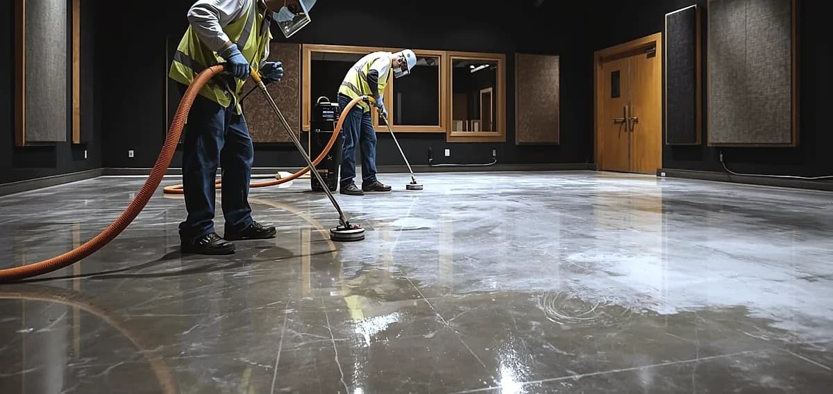 epoxy floor South Florida recording studio
