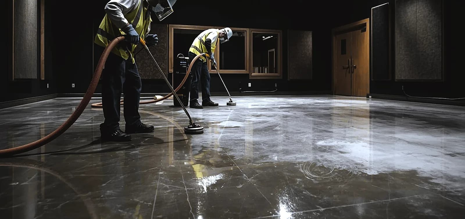 epoxy floor South Florida recording studio