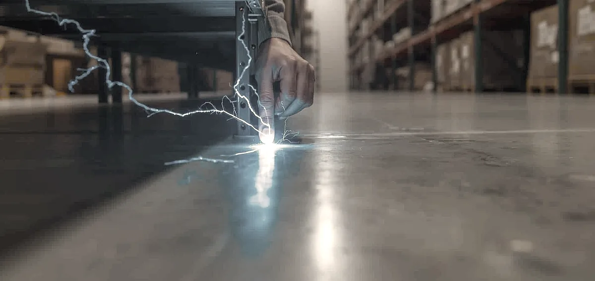 epoxy floor static electricity warehouse
