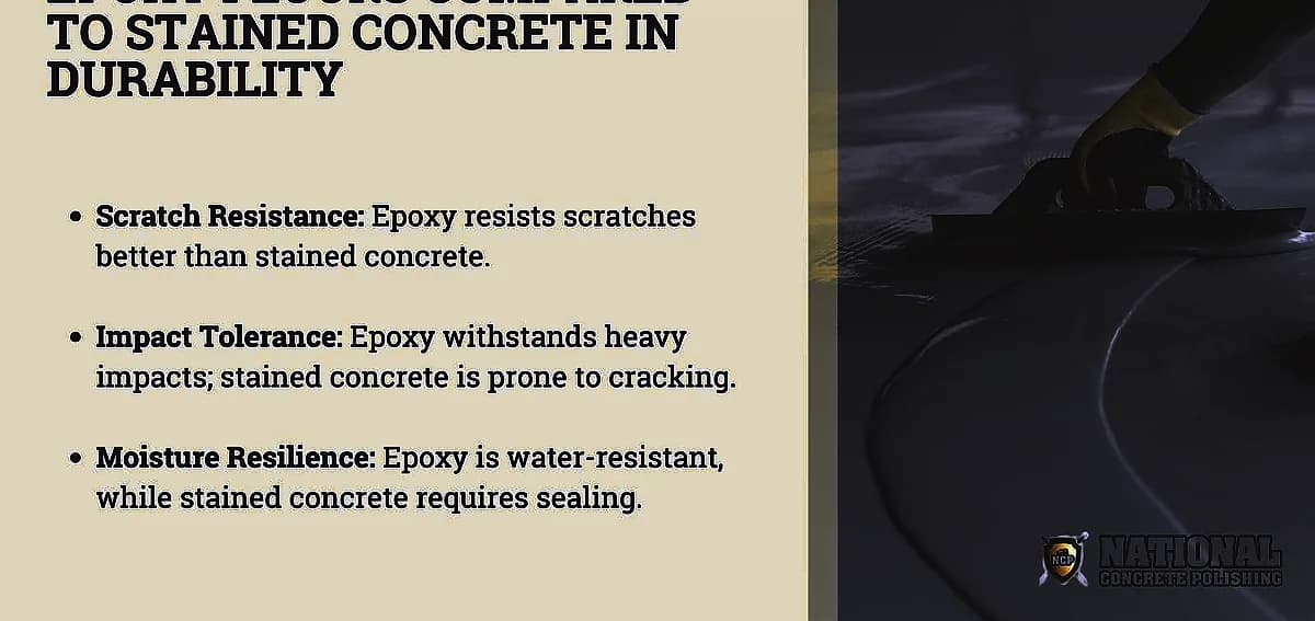 Epoxy Floors Compared to Stained Concrete in Durability