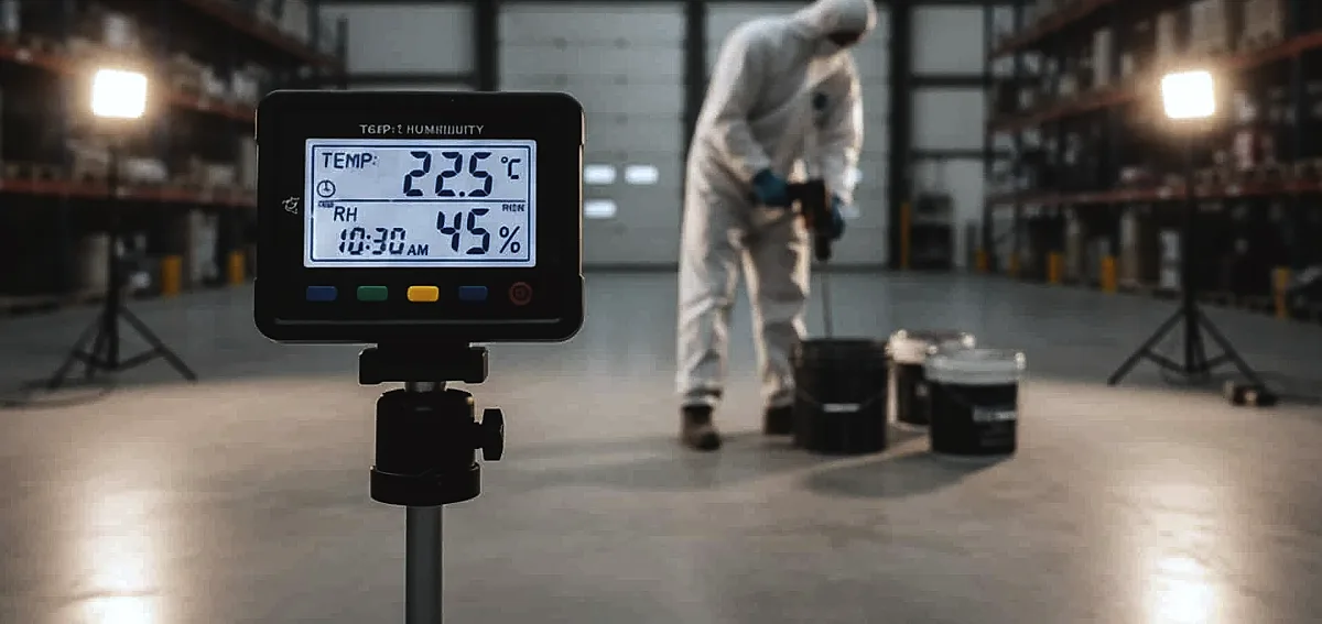 What Causes Epoxy Floors to Develop Orange Peel Texture? — National Concrete Polishing