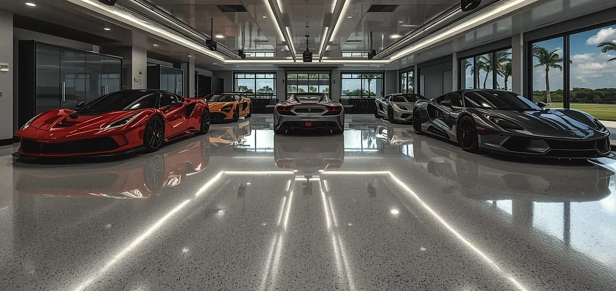 epoxy garage floor Fort Lauderdale luxury
