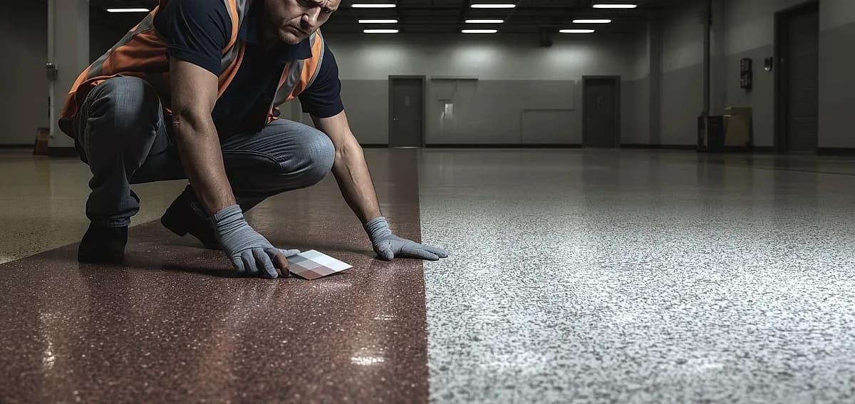 floor coating batch color variation