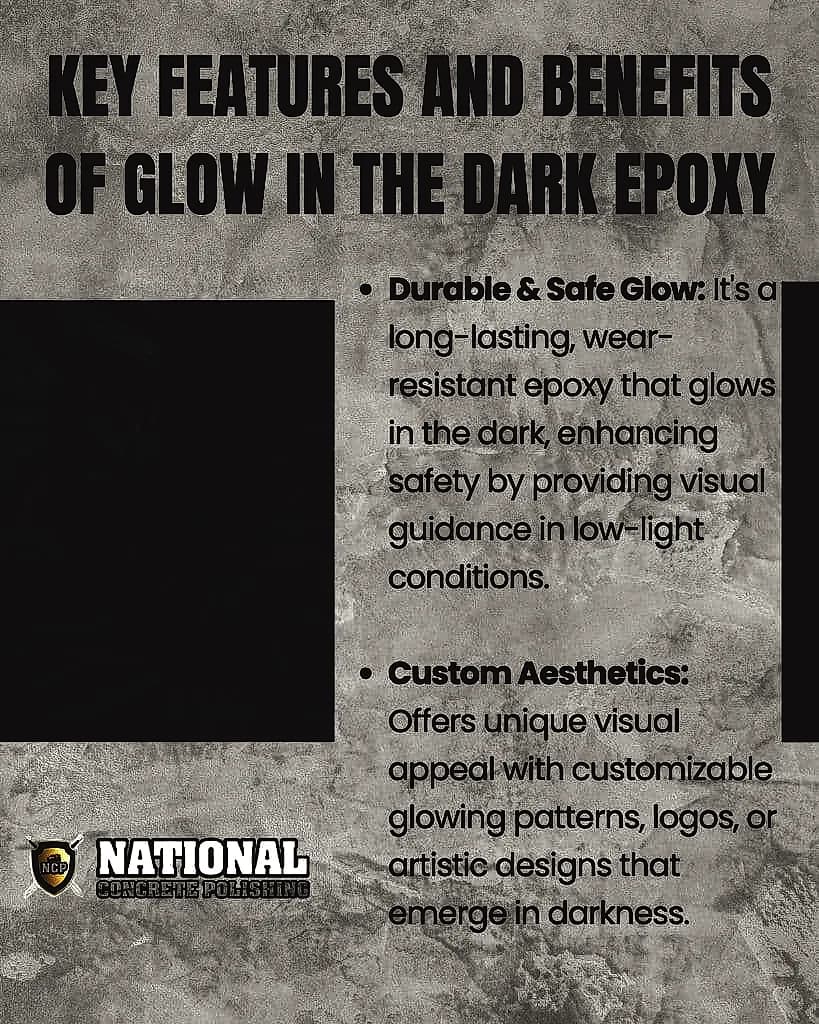 Glow in the Dark Epoxy Floor by National Concrete Polishing — National Concrete Polishing