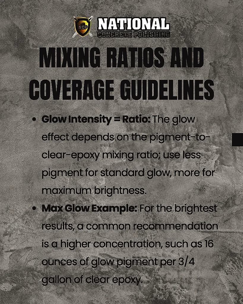Glow in the Dark Epoxy Floor by National Concrete Polishing — National Concrete Polishing
