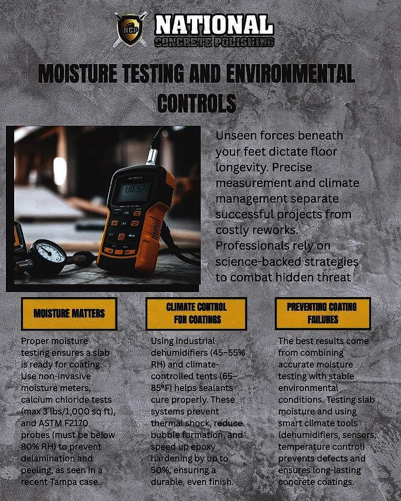 How florida humidity impacts concrete floor finishes — National Concrete Polishing