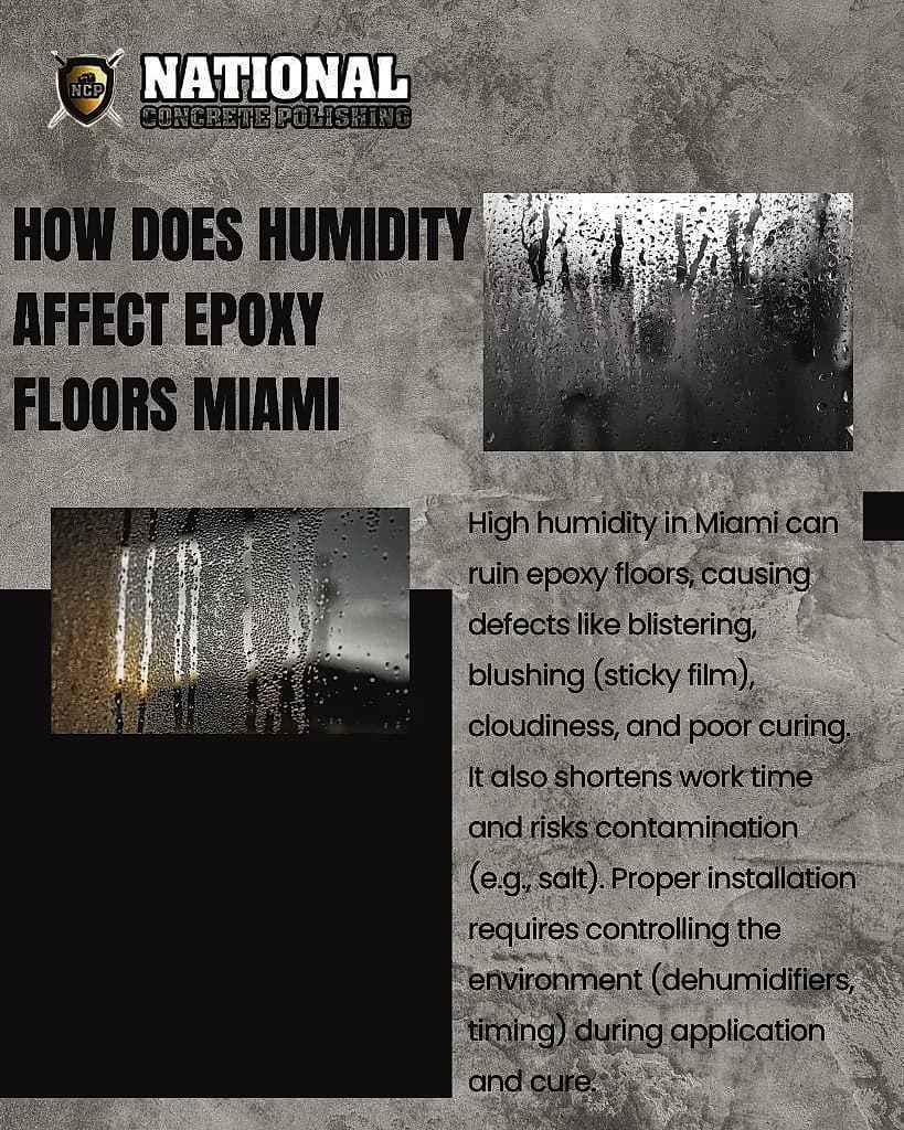 How Humidity Affects Epoxy Floors in Miami FL — National Concrete Polishing