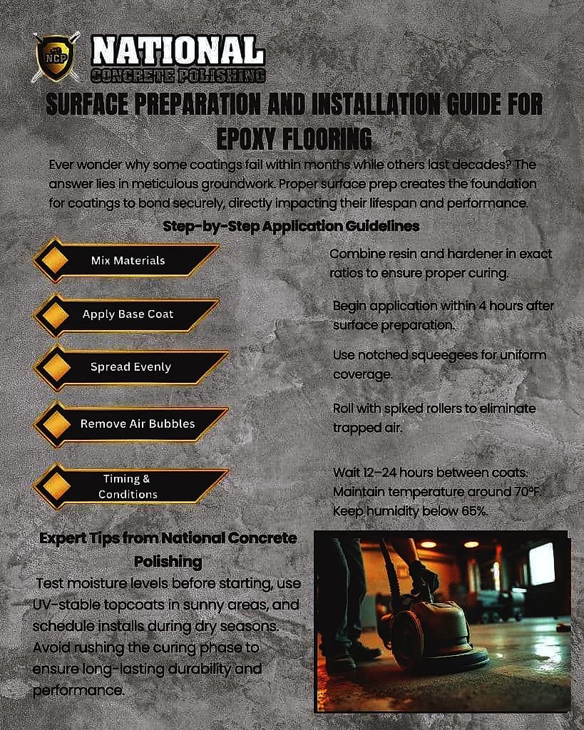 Surface Preparation and Installation Process of Epoxy Flooring