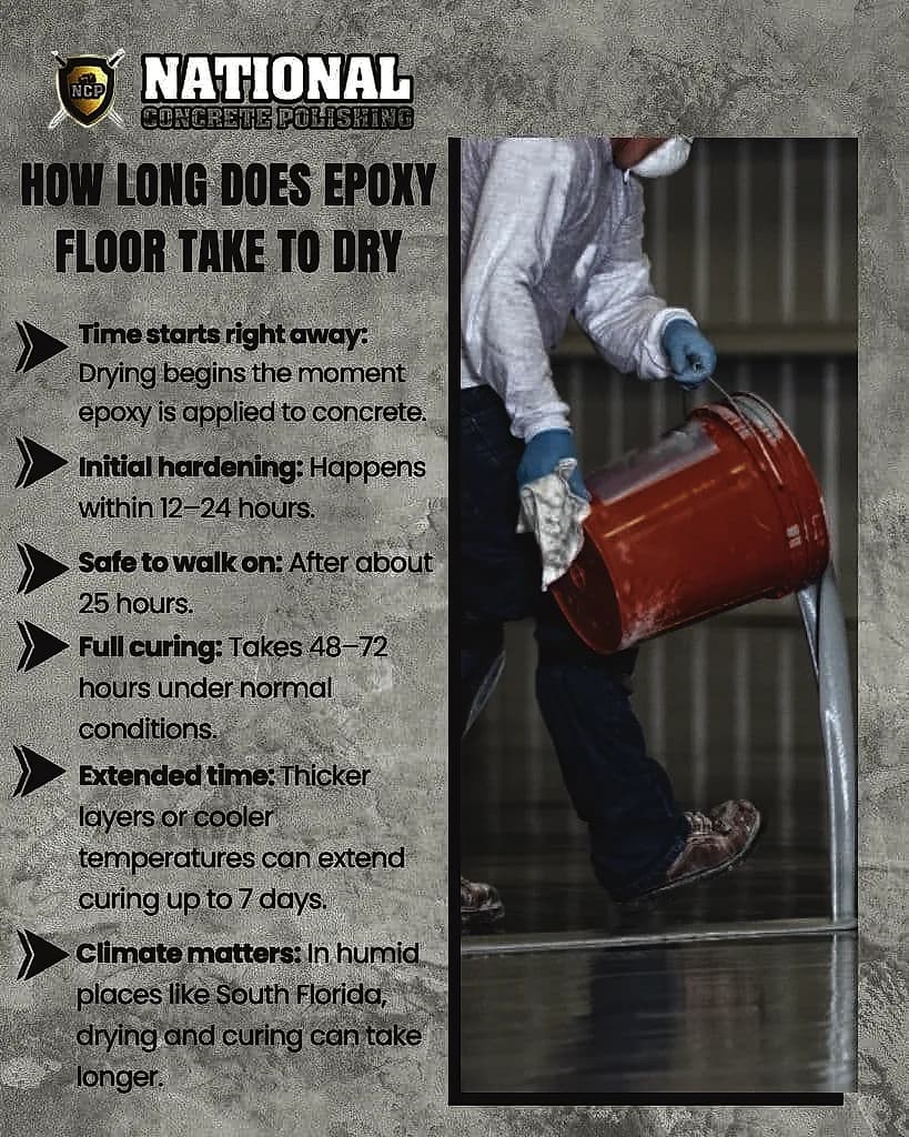How Long Does Epoxy Floor Take to Dry