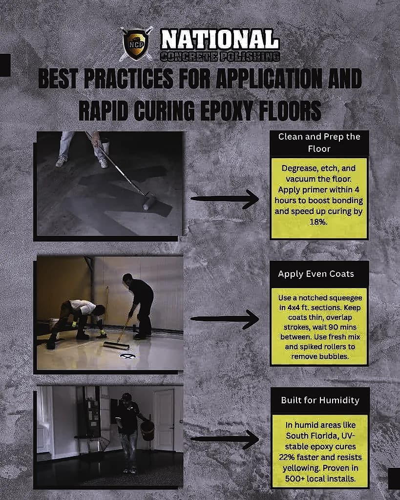 How Long Does It Take for Epoxy Floors to Dry? — National Concrete Polishing
