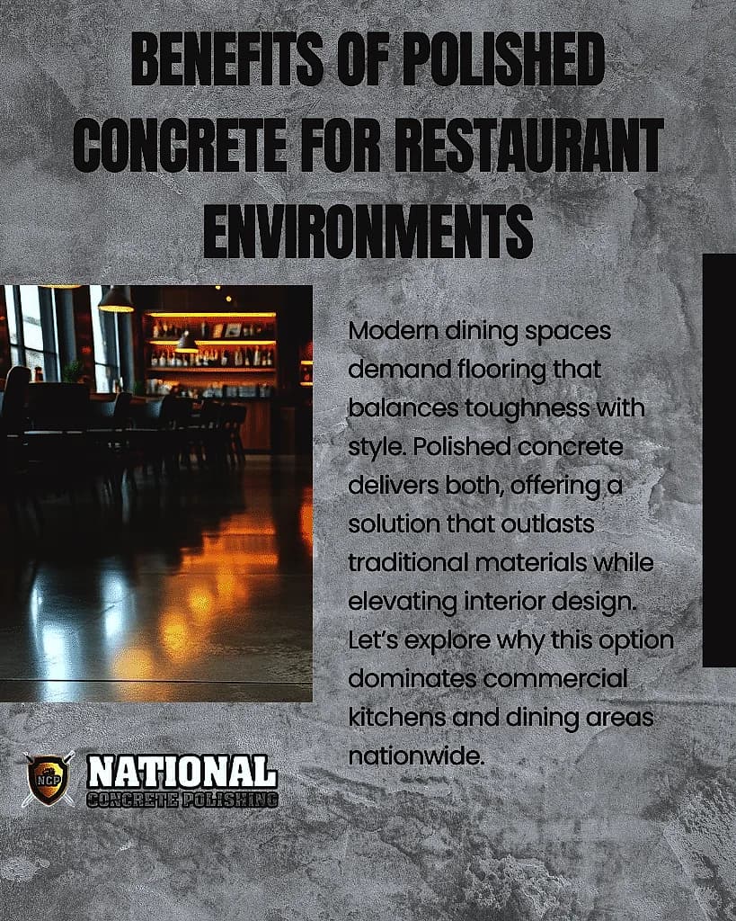 Benifits of polished concrete in restaurants