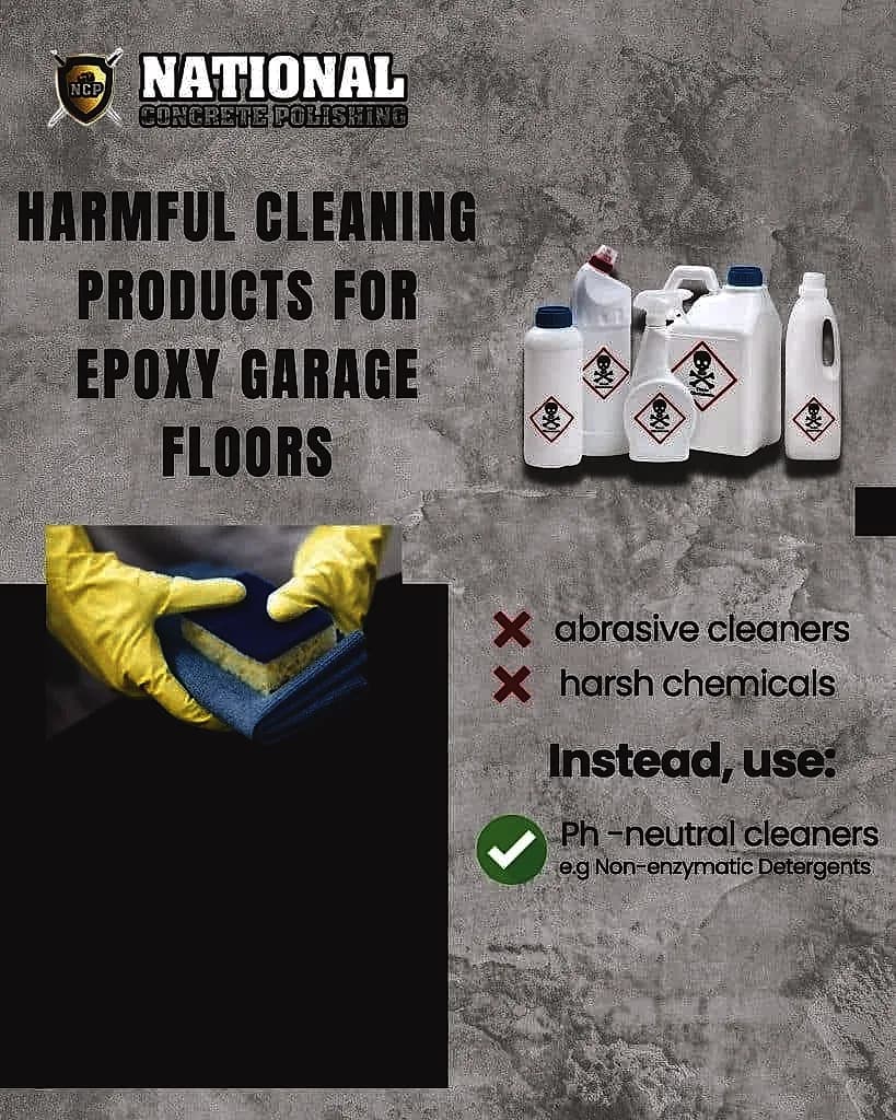 Harmful Cleaning Products on Epoxy Flooring