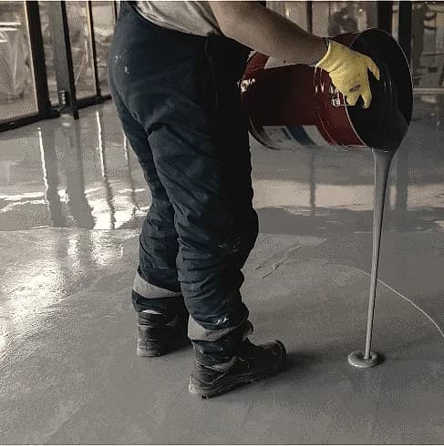 How To install A Metallic Epoxy Garage Floor — polished concrete floor