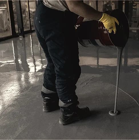 How To install A Metallic Epoxy Garage Floor — polished concrete floor