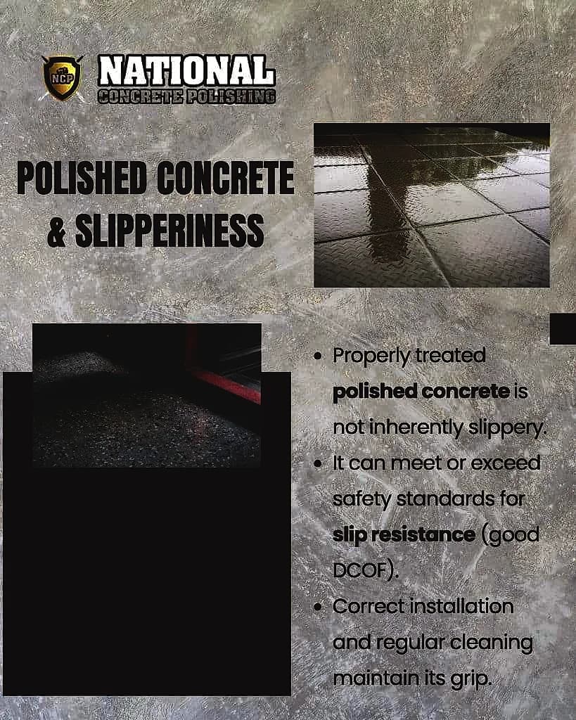 Is Polished Concrete Slippery? — National Concrete Polishing