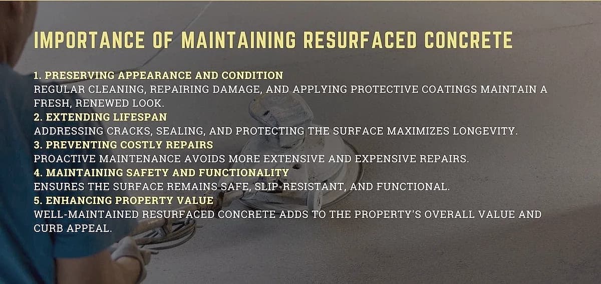 What is the Maintenance For Resurfaced Concrete? — National Concrete Polishing