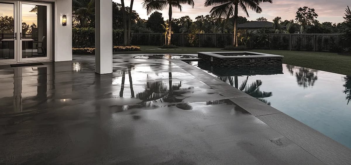 matte polished concrete