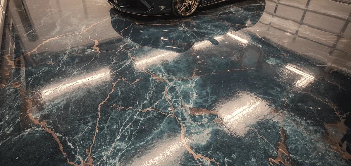 metallic epoxy design ideas